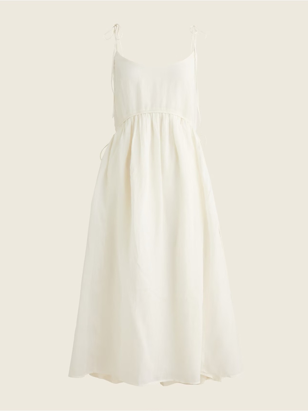 NWT J. Crew Scoopneck Dress Ramie Size 14
